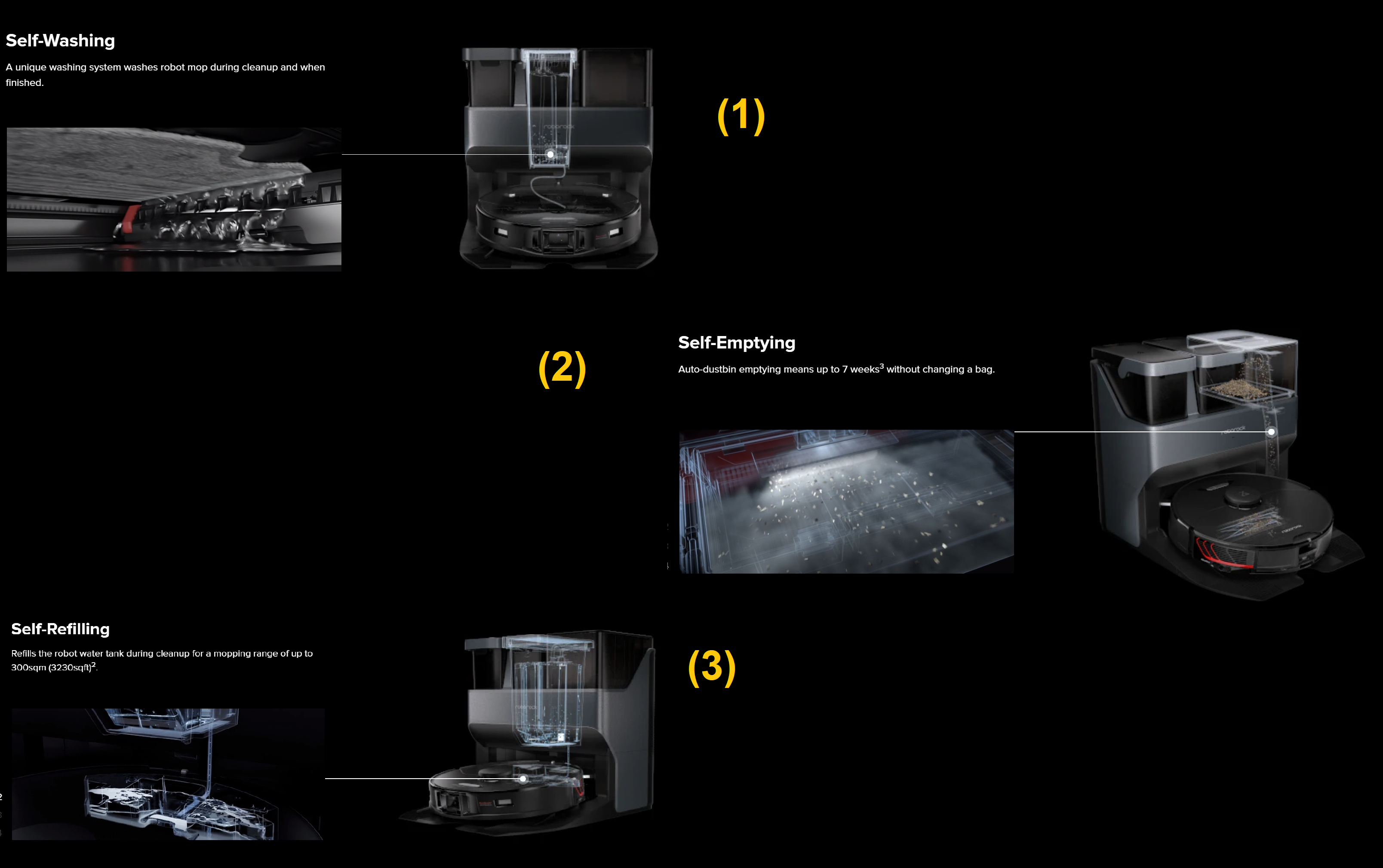 The docking station of the Roborock S7 MaxV Ultra can be seen